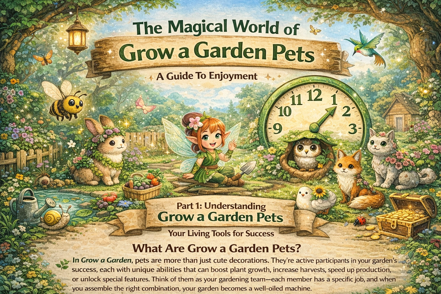 grow a garden pets