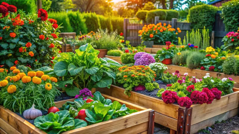 raised vegetable garden