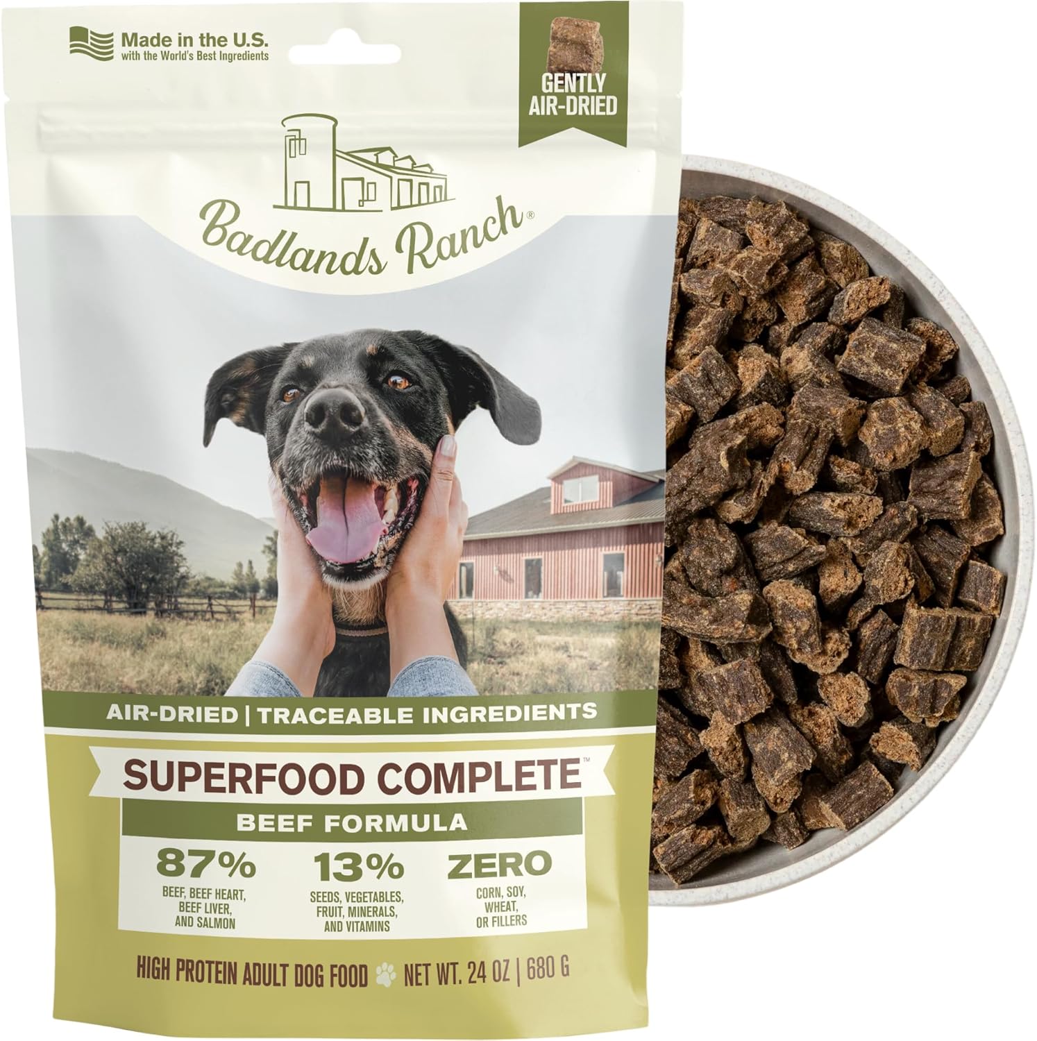 Air dried dog food bag