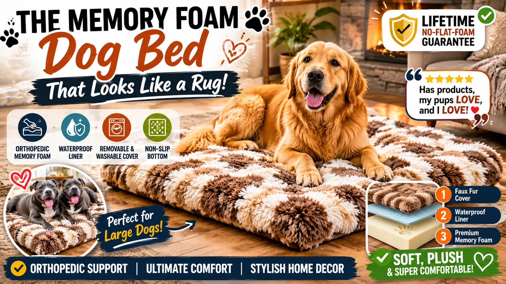 memory foam dog bed