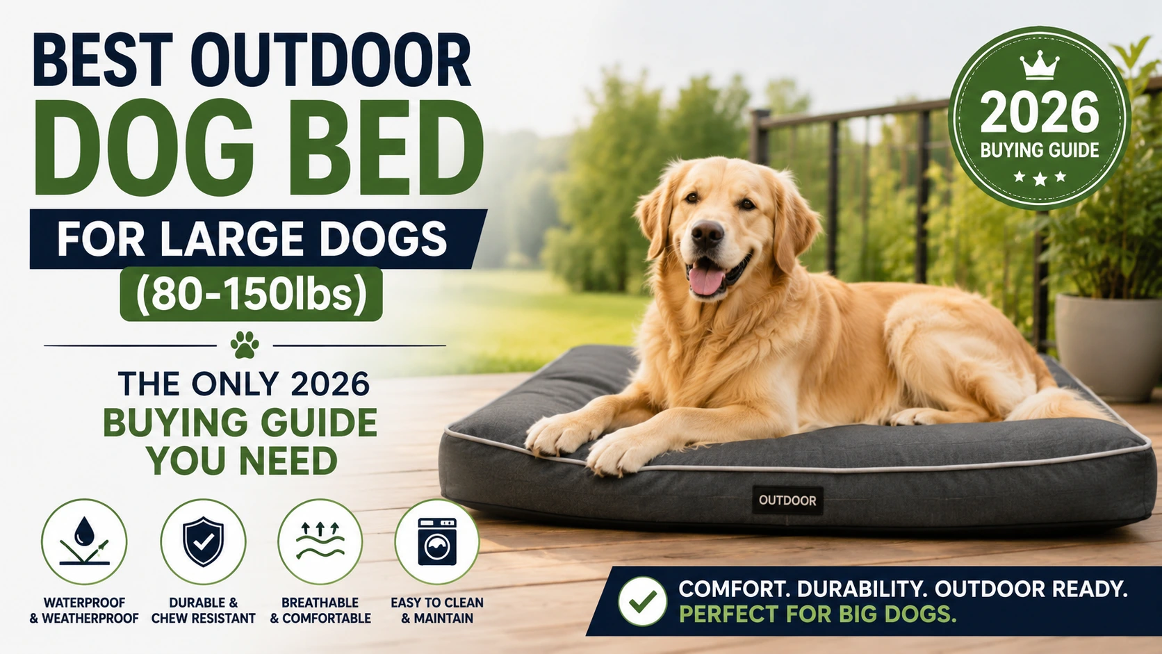 large outdoor bed